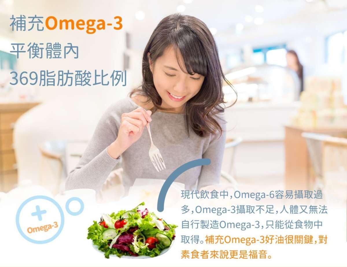 在現代人的飲食中，常常以外食為主，而外面較常使用Omega-6脂肪酸比例高的油品，所以導致Omega-6脂肪酸攝取過多，而Omega-3脂肪酸攝取不足的情況發生。